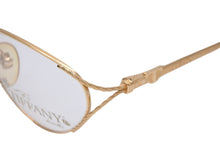 Load image into Gallery viewer, TIFFANY&amp;Co. ティファニー サングラス メガネ 23k T360 ヴィンテージ 度無し 56◻︎18 135 ゴールド ブラック 美品 中古 55101