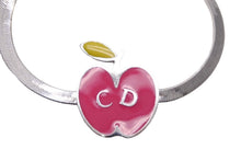 Load image into Gallery viewer, Christian Dior クリスチャンディオール ブレスレット りんご CDロゴ 金属素材 ピンク イエロー シルバー 11.3g 美品 中古 55116