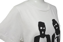 Load image into Gallery viewer, 5 PREVIEW ファイブ プレビュー 半袖Ｔシャツ プリントT 覆面カップル 13-0301008 コットン ホワイト ブラック 美品 中古 55134
