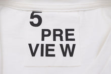 Load image into Gallery viewer, 5 PREVIEW ファイブ プレビュー 半袖Ｔシャツ プリントT 覆面カップル 13-0301008 コットン ホワイト ブラック 美品 中古 55134