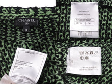 Load image into Gallery viewer, CHANEL シャネル カーディガン グリーンココマークボタン カシミヤ コットン ポリアミド サイズ36 P70487K10067 美品 中古 55192