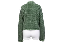 Load image into Gallery viewer, CHANEL シャネル カーディガン グリーンココマークボタン カシミヤ コットン ポリアミド サイズ36 P70487K10067 美品 中古 55192