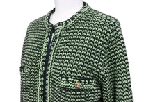 Load image into Gallery viewer, CHANEL シャネル カーディガン グリーンココマークボタン カシミヤ コットン ポリアミド サイズ36 P70487K10067 美品 中古 55192