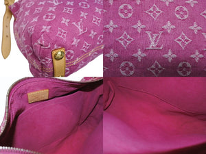 LOUIS VUITTON ルイヴィトン バギーPM モノグラムデニム ショルダーバッグ M95212 デニム レザー ピンク 美品 中古 4b005520