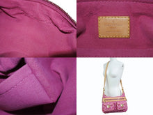 Load image into Gallery viewer, LOUIS VUITTON ルイヴィトン バギーPM モノグラムデニム ショルダーバッグ M95212 デニム レザー ピンク 美品 中古 4b005520