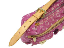 Load image into Gallery viewer, LOUIS VUITTON ルイヴィトン バギーPM モノグラムデニム ショルダーバッグ M95212 デニム レザー ピンク 美品 中古 4b005520