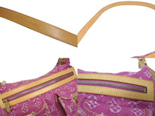 Load image into Gallery viewer, LOUIS VUITTON ルイヴィトン バギーPM モノグラムデニム ショルダーバッグ M95212 デニム レザー ピンク 美品 中古 4b005520