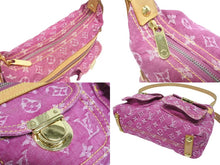 Load image into Gallery viewer, LOUIS VUITTON ルイヴィトン バギーPM モノグラムデニム ショルダーバッグ M95212 デニム レザー ピンク 美品 中古 4b005520