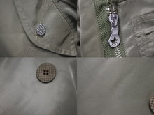 Load image into Gallery viewer, PHENOMENON フェノメノン MA-1ジャケット 2013年AW 38 M ナイロン ポリエステル グリーン オレンジ シルバー金具 美品 中古 55207