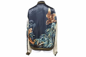 SAINT LAURENT サンローラン 16SS イーグルタイガー スカジャン ブルゾン 416035 テディジャケット サイズ42 良品 中古 55208 