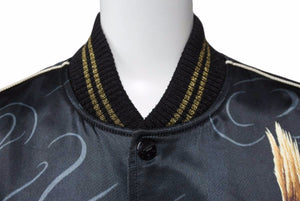 SAINT LAURENT サンローラン 16SS イーグルタイガー スカジャン ブルゾン 416035 テディジャケット サイズ42 良品 中古 55208 