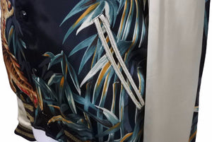 SAINT LAURENT サンローラン 16SS イーグルタイガー スカジャン ブルゾン 416035 テディジャケット サイズ42 良品 中古 55208 