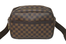 Load image into Gallery viewer, LOUIS VUITTON ルイヴィトン ショルダーバッグ リポーター PM ダミエキャンバス N45253 ブラウン ゴールド金具 美品 中古 55222