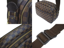 Load image into Gallery viewer, LOUIS VUITTON ルイヴィトン ショルダーバッグ リポーター PM ダミエキャンバス N45253 ブラウン ゴールド金具 美品 中古 55222