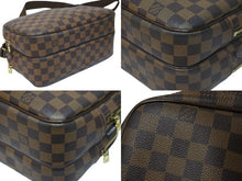 Load image into Gallery viewer, LOUIS VUITTON ルイヴィトン ショルダーバッグ リポーター PM ダミエキャンバス N45253 ブラウン ゴールド金具 美品 中古 55222