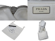 画像をギャラリービューアに読み込む, PRADA プラダ トートバッグ ドリル 2WAY トートバッグ ショルダーバッグ コットンキャンバス 1BG395 2VG081 中古 55241 