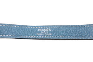 HERMES エルメス ショルダーストラップ アクセサリー ブルージーン トゴ 美品 中古 55252