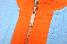 Load image into Gallery viewer, CHANEL シャネル カーディガン ココマーク パイル 02S ブルー オレンジ サイズ42 P19454V11234 美品 中古 55264
