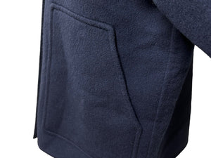 新品同様 HERMES エルメス ジャケット コート ネイビー カシミヤ サイズ36 *17-7102 フランス製 中古 55270