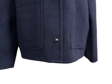 Load image into Gallery viewer, 新品同様 HERMES エルメス ジャケット コート ネイビー カシミヤ サイズ36 *17-7102 フランス製 中古 55270
