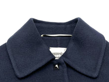 Load image into Gallery viewer, 新品同様 HERMES エルメス ジャケット コート ネイビー カシミヤ サイズ36 *17-7102 フランス製 中古 55270