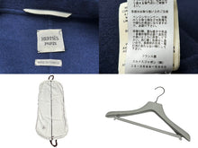 Load image into Gallery viewer, 新品同様 HERMES エルメス ジャケット コート ネイビー カシミヤ サイズ36 *17-7102 フランス製 中古 55270