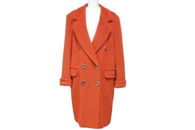 MAX MARA マックスマーラ コート ロングコート ジャケット オレンジ ウール レディース サイズ38 美品 中古 55272