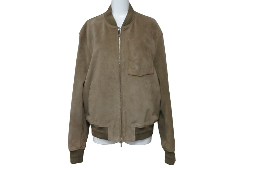 極美品 Christian Dior クリスチャンディオール ボンバージャケット 293L435A0487 2023年秋冬 ヴォー キュプラ 46 中古 55289