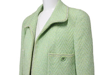 Load image into Gallery viewer, 極美品 CHANEL シャネル ジャケット ココマーク 97P グリーン ツイード P07346V05393 サイズ40 中古 55317