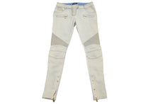 Load image into Gallery viewer, BALMAIN バルマン デニムパンツ デニム パンツ スキニー バイカーデニム サイドジップ サイズ36 美品 中古 55311