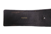 Load image into Gallery viewer, TOM FORD トムフォード ベルト バックル サイズ 105/42 レザー クロコ ゴールド ブラウン 良品 中古 55336