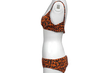 Load image into Gallery viewer, LOUIS VUITTON ルイヴィトン スイムウェア 水着 上下セット グラフィティ ブラウン オレンジ サイズ40 美品 中古 55349