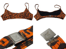 Load image into Gallery viewer, LOUIS VUITTON ルイヴィトン スイムウェア 水着 上下セット グラフィティ ブラウン オレンジ サイズ40 美品 中古 55349