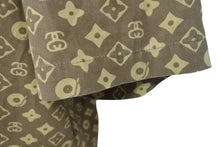 画像をギャラリービューアに読み込む, Stussy ステューシー 半袖シャツ モノグラム トップス USA製 コットン キャメル サイズL 美品 中古 55364