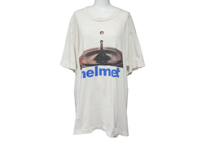 helmet 90's ヘルメット バンド 半袖Ｔシャツ vintage ヴィンテージ 古着 フルーツオブザルーム サイズL 良品 中古 55367