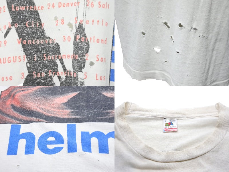 helmet 90's ヘルメット バンド 半袖Tシャツ vintage helmet 90's ヘルメット バンド 半袖Tシャツ vintage