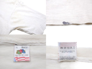 helmet 90's ヘルメット バンド 半袖Ｔシャツ vintage ヴィンテージ 古着 フルーツオブザルーム サイズL 良品 中古 55367