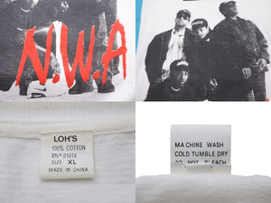 N.W.AＴシャツ 半袖 raptee ラップT ラップTEE 90's 90年代 vintage ヴィンテージ TシャツサイズXL 良品 中古 55369