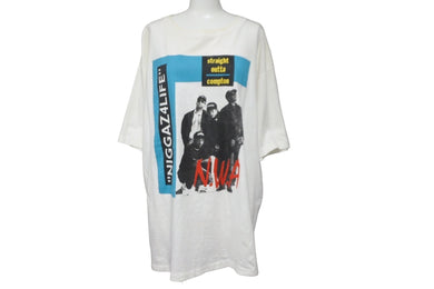 N.W.AＴシャツ 半袖 raptee ラップT ラップTEE 90's 90年代 vintage ヴィンテージ TシャツサイズXL 良品 中古 55369