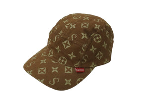 Supreme シュプリーム 帽子 激レア 名作 初期モノグラムキャップ 2000年 ブラウン 美品 中古 55391 