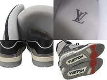 Load image into Gallery viewer, LOUIS VUITTON ルイヴィトン スニーカー ハイトップ トレイナー 19SS ブラック グレー 8 1/2 ヴァージル 1A7RTY 美品 中古 55414