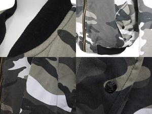 1017 ALYX 9SM アリクス 18SS カモフラージュ柄 パイロット ジャケット リバーシブル ホワイトカモ サイズM 良品 中古 55425