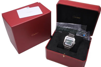 新品同様 2023年 カルティエ CARTIER サントス ドゥ カルティエ ウォッチ LM WSSA0062 グリーン 中古 55448