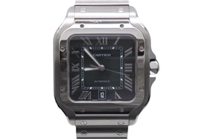 新品同様 2023年 カルティエ CARTIER サントス ドゥ カルティエ ウォッチ LM WSSA0062 グリーン 中古 55448