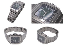 Load image into Gallery viewer, 新品同様 2023年 カルティエ CARTIER サントス ドゥ カルティエ ウォッチ LM WSSA0062 グリーン 中古 55448