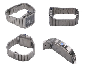 新品同様 2023年 カルティエ CARTIER サントス ドゥ カルティエ ウォッチ LM WSSA0062 グリーン 中古 55448