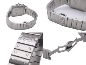 新品同様 2023年 カルティエ CARTIER サントス ドゥ カルティエ ウォッチ LM WSSA0062 グリーン 中古 55448