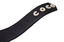 Load image into Gallery viewer, CHANEL シャネル ベルト バックル COCOロゴ ブラック レザー プラスチック ホワイト ゴールド金具 ユニセックス 美品 中古 55497