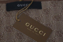 画像をギャラリービューアに読み込む, 未使用 GUCCI グッチ マフラー ストール ショール GG総柄 シェリーライン フリンジ ブラウン ベージュ 中古 55527 