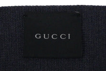 画像をギャラリービューアに読み込む, 極美品 GUCCI グッチ マフラー ショールウール ストライプ グレー ネイビー レッド 中古 55528 